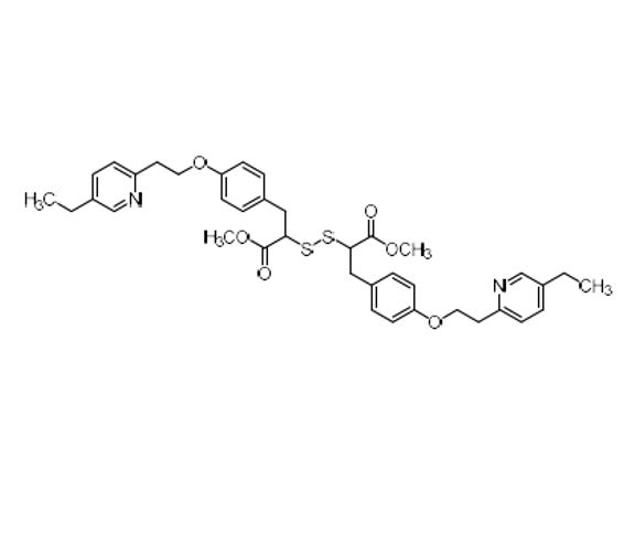 Picture of Pioglitazone Dithiodimethyl Ester Impurity