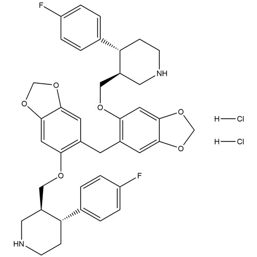 Show details for trans-Paroxetine HCl Hemihydrate EP Impurity C HCl Picture of trans-Paroxetine HCl Hemihydrate EP Impurity C HCl