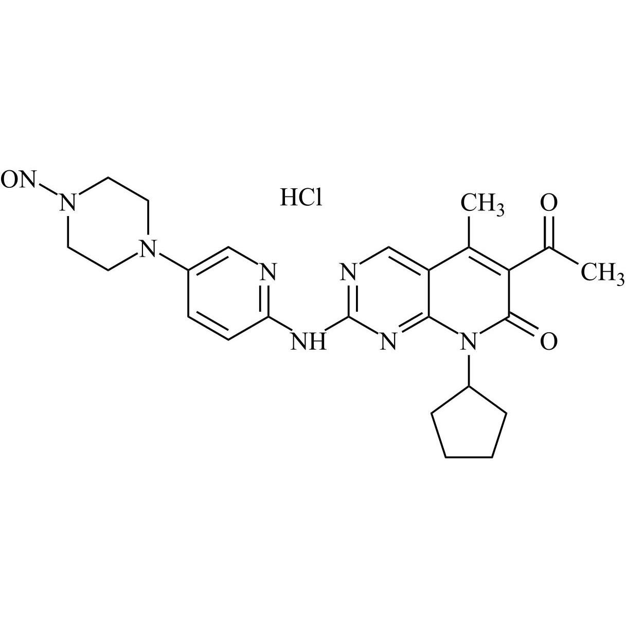 Picture of N-Nitroso Palbociclib (N4-Nitroso Piperazine) HCl