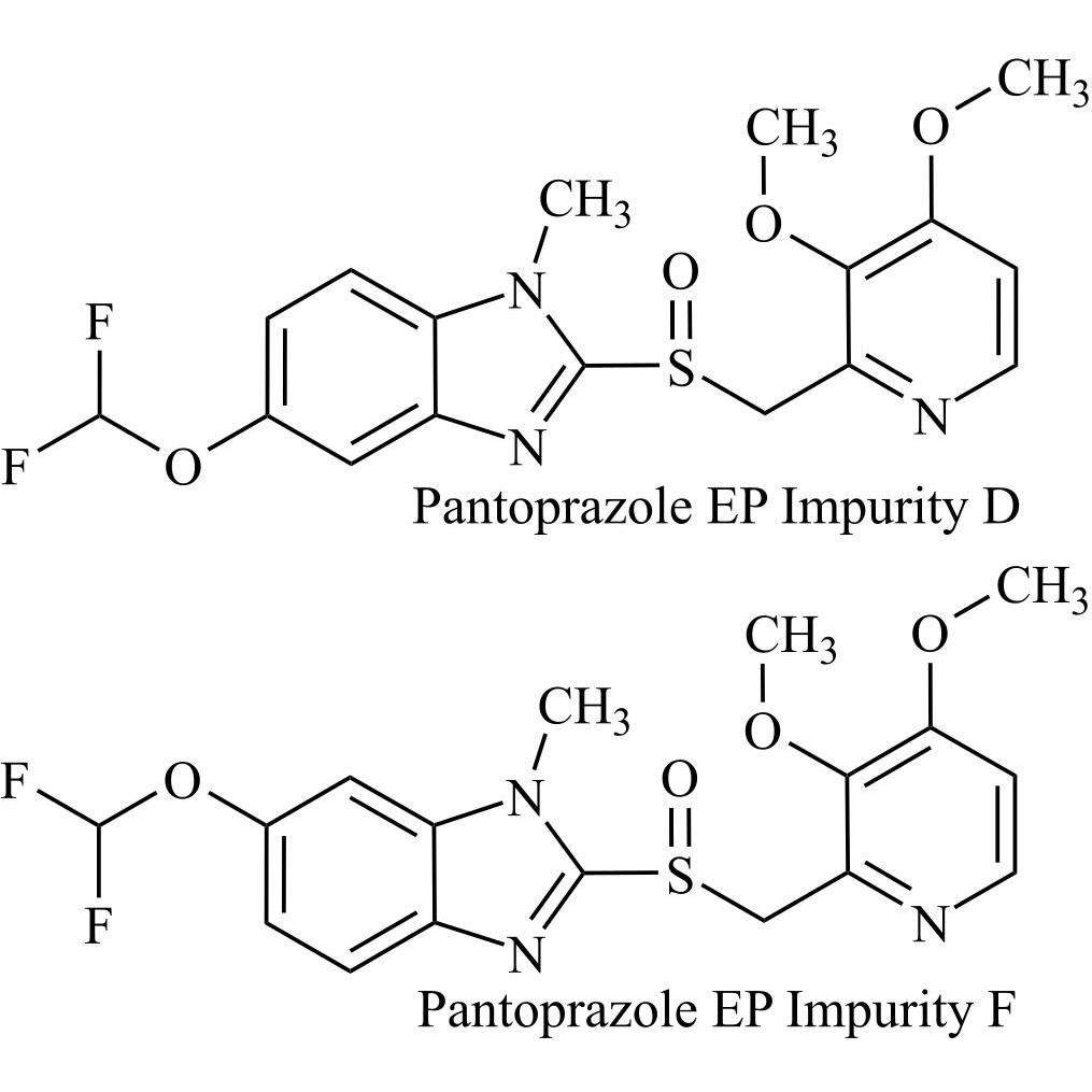 Picture of Pantoprazole EP Impurity D and Pantoprazole EP Impurity F
