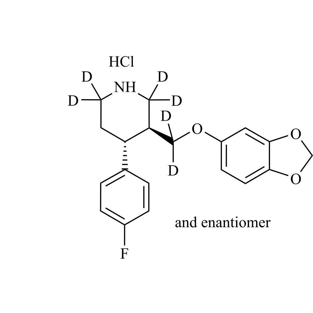 Picture of Paroxetine-d6 HCl (Mixture of Enantiomers)