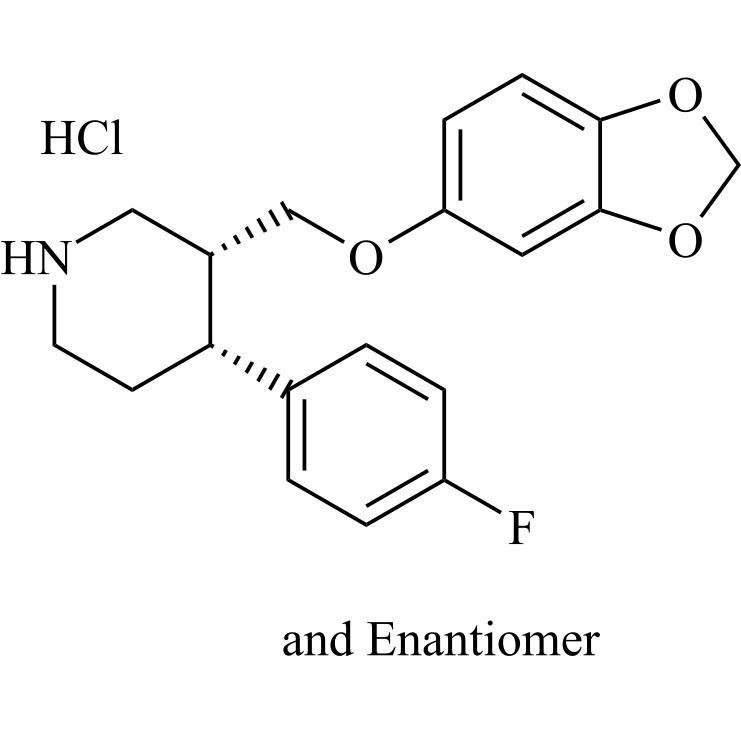 Picture of Paroxetine EP Impurity E HCl (Paroxetine USP Related Compound D)