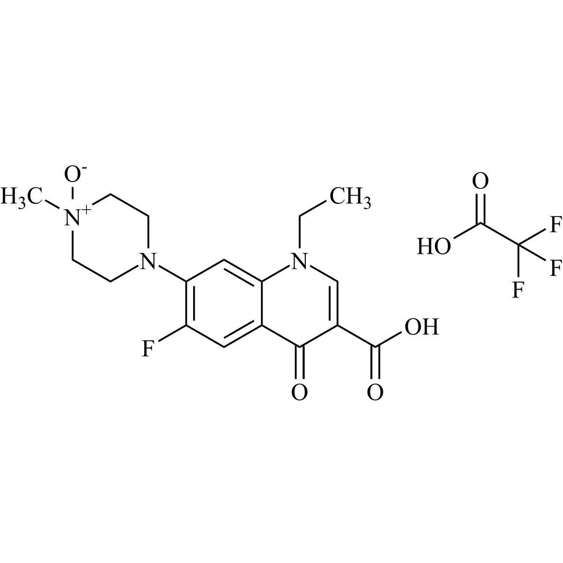 Picture of Pefloxacin EP Impurity D Trifluoroacetate (Pefloxacin N-Oxide Trifluoroacetate)
