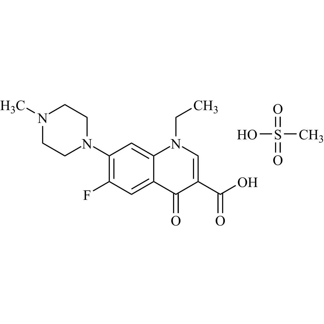 Show details for Pefloxacin Mesylate Picture of Pefloxacin Mesylate
