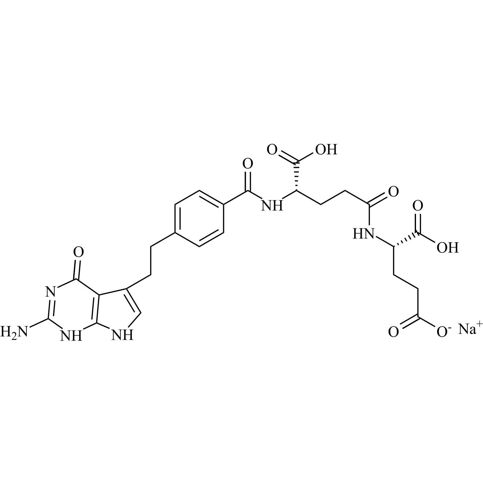 Picture of Pemetrexed EP Impurity D Monosodium Salt