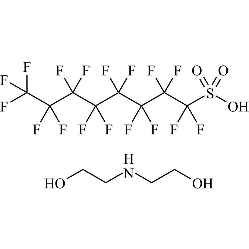 Picture of 1,1,2,2,3,3,4,4,5,5,6,6,7,7,8,8,8-Heptadecafluoro-1-octanesulfonic acid compd. with 2,2'-iminobis[ethanol] (1:1)