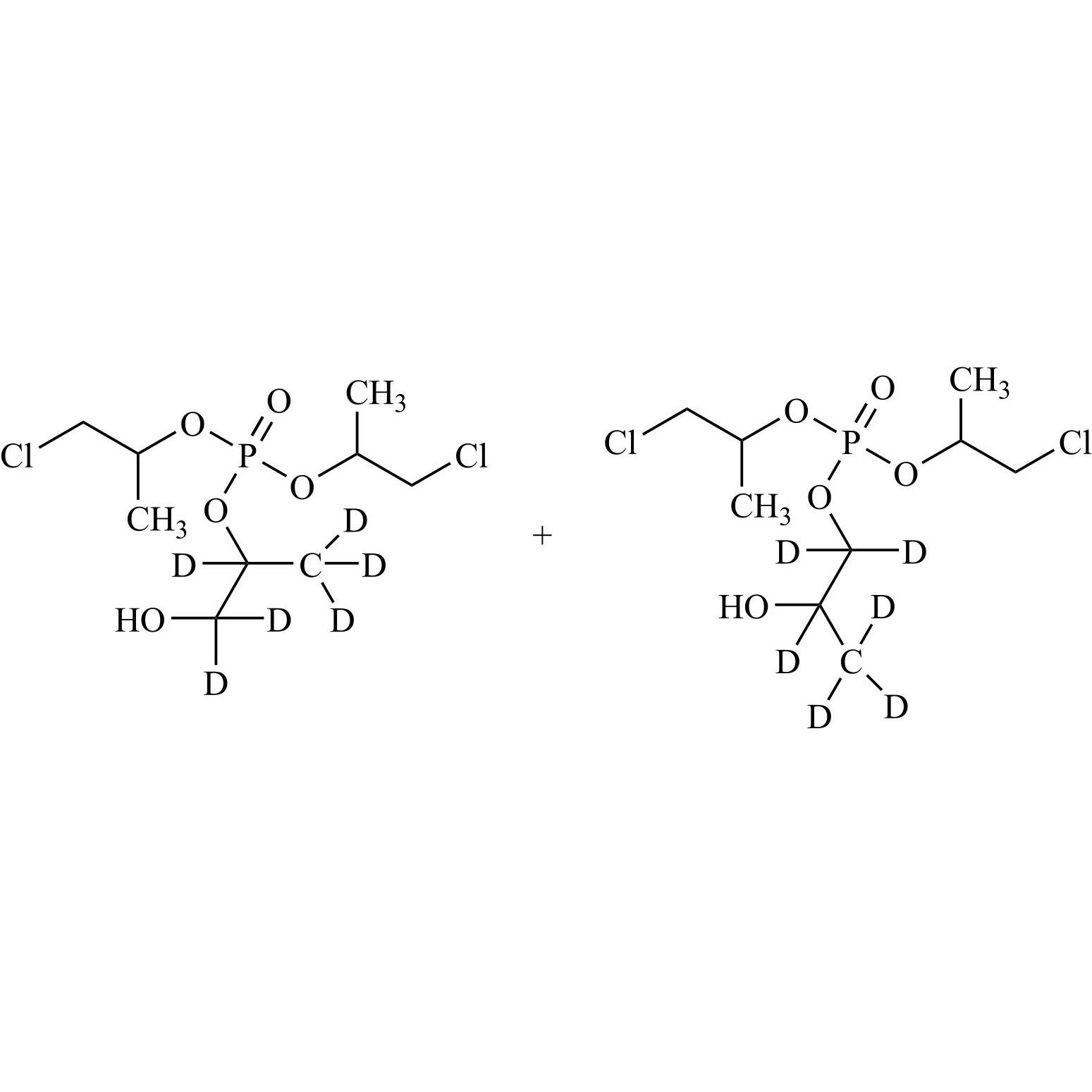 Picture of Bis(1-chloroprop-2-yl)(1-hydroxyprop-2-yl-d6) Phosphate (Mixture of Isomers)