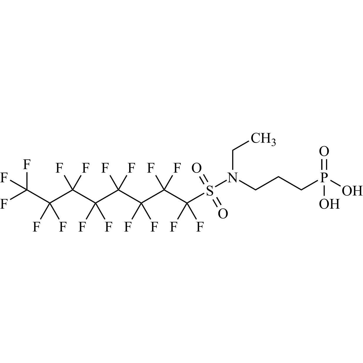 Picture of 3-[Ethyl[(1,1,2,2,3,3,4,4,5,5,6,6,7,7,8,8,8-heptadecafluorooctyl)sulfonyl]amino] Propyl Phosphonic Acid