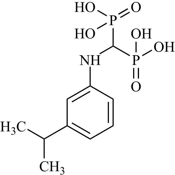 Picture of [(3-iso-Propylanilino)-Phosphono-Methyl]phosphonic Acid