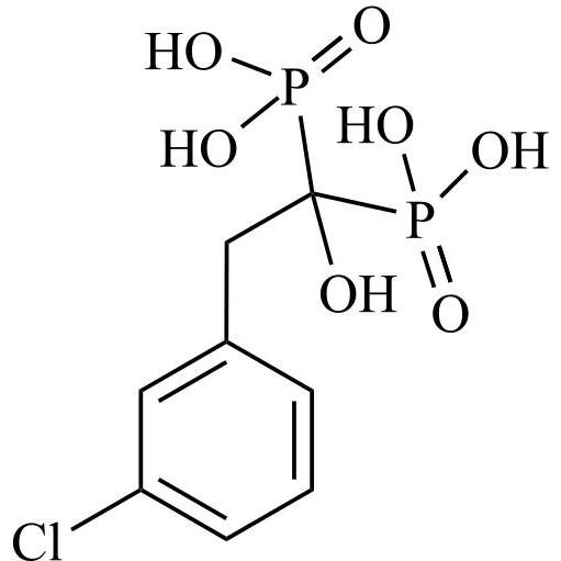 Picture of [2-(3-Chlorophenyl)-1-Hydroxy-1-Phosphono-Ethyl]phosphonic Acid