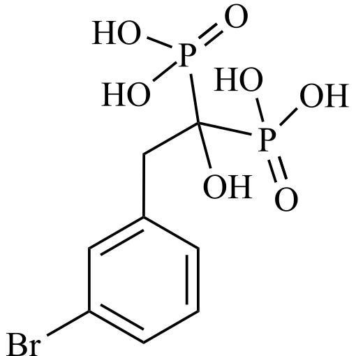 Picture of [2-(3-Bromophenyl)-1-Hydroxy-1-Phosphono-Ethyl]phosphonic Acid
