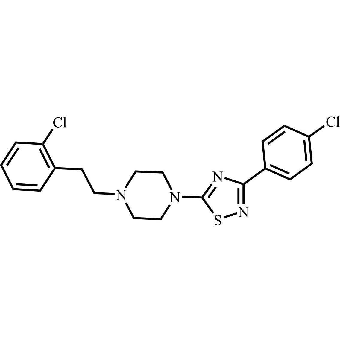 Picture of 1-[2-(2-chlorophenyl)ethyl]-4-[3-(4-chlorophenyl)-1,2,4-thiadiazol-5-yl]-Piperazine