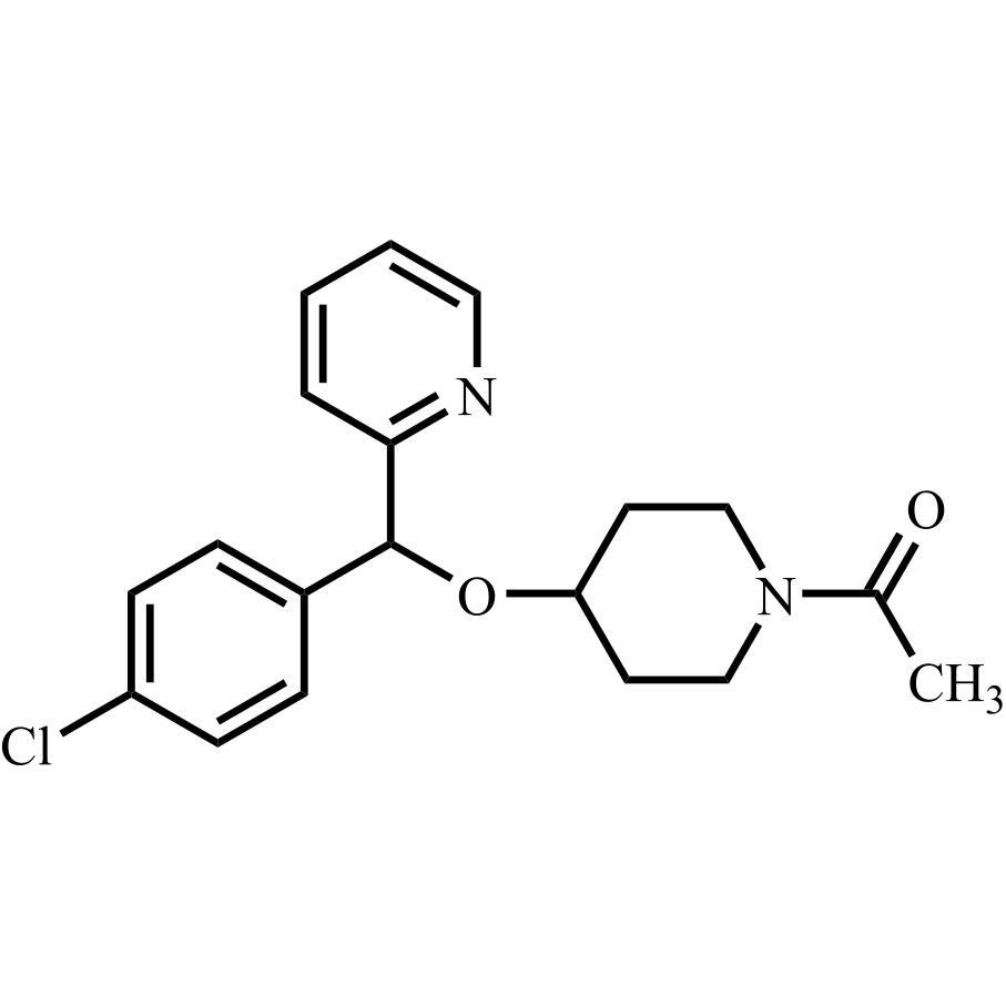 Picture of 4-[(4-chlorophenyl)(2-pyridyl)methoxy]piperidine-1-carboxylic acid ethyl ester