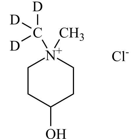 Picture of 4-Hydroxy-1,1-Dimethylpiperidinium-d3 Chloride
