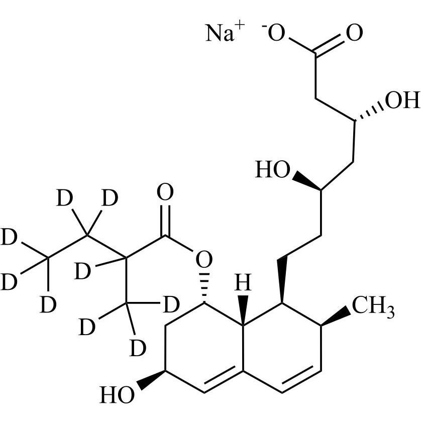 Picture of Pravastatin-d9 Sodium (mixture of 2 diastereomers)