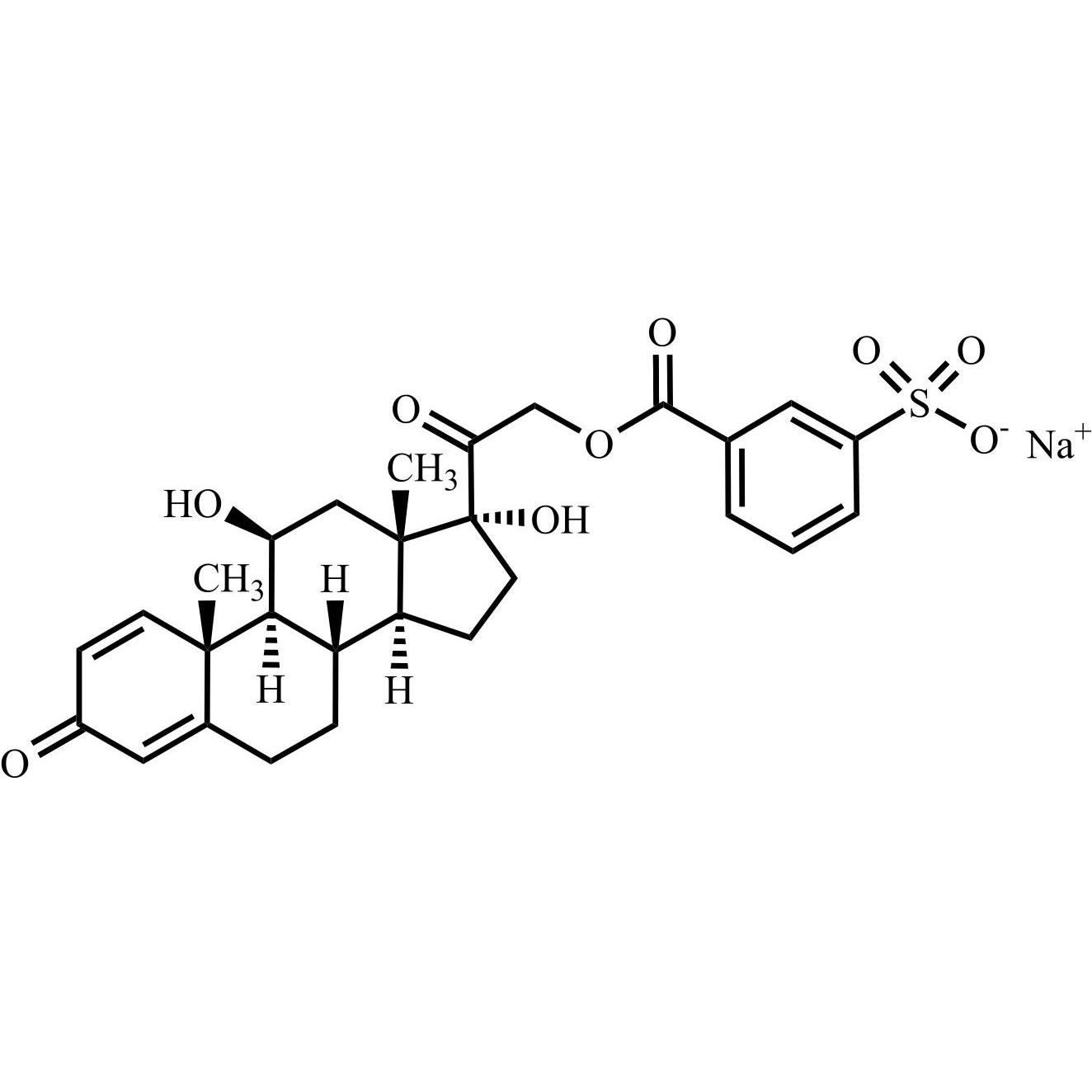 Picture of Prednisolone Sodium  21-Metasulfobenzoate