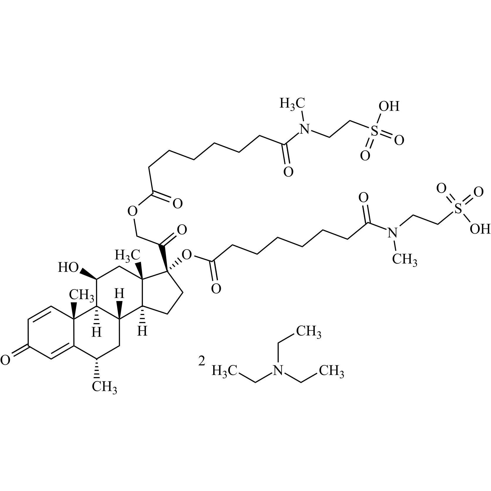 Show details for Methylprednisolone Impurity 43 Ditriethylamine Salt Picture of Methylprednisolone Impurity 43 Ditriethylamine Salt