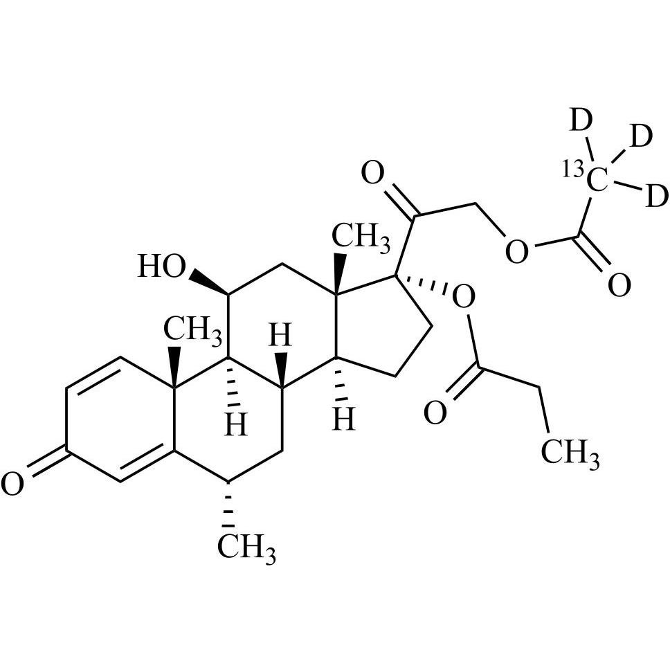 Picture of 6-alpha-Methyl Prednisolone Aceponate-13C-d3