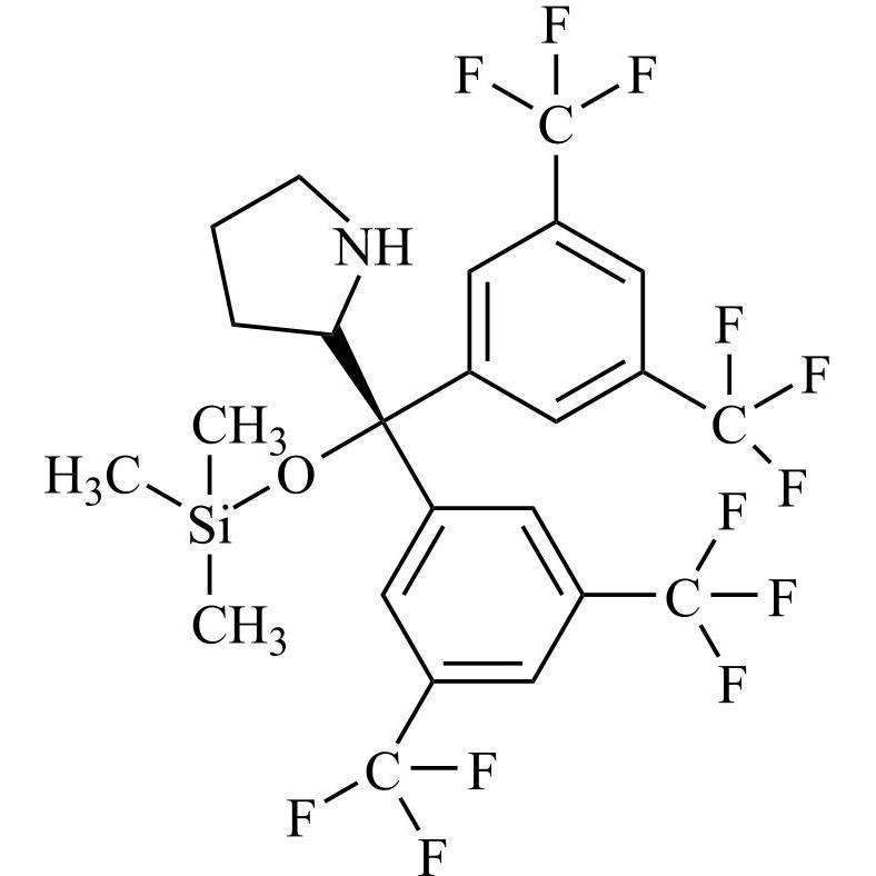 Picture of (R)-2-[(Bis(3,5-bis(trifluoromethyl)phenyl)] trimethylsilanyloxy)methyl] Pyrrolidine