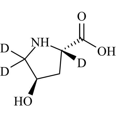Picture of trans-4-Hydroxy-L-proline-2,5,5-d3