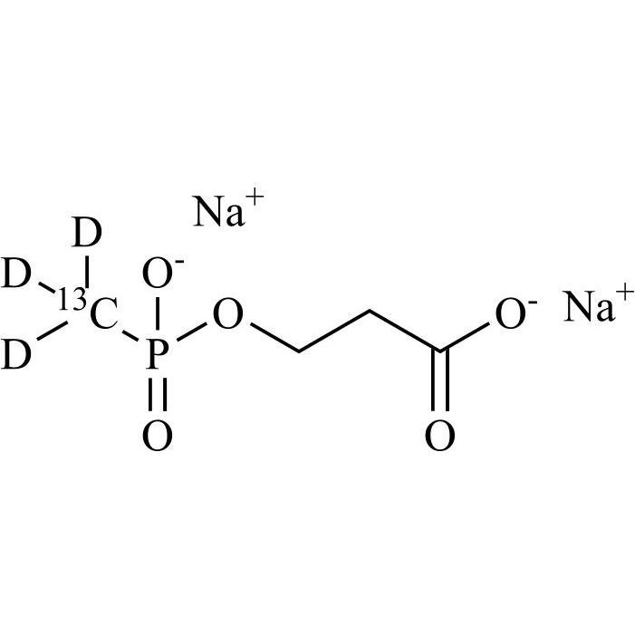 Picture of 3-[(Hydroxymethylphosphinyl)oxy] Propanoic Acid-13C-d3 Disodium Saltt