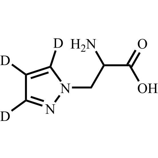 Show details for 2-Amino-3-(1H-pyrazol-1-yl)propanoic acid-d3 Picture of 2-Amino-3-(1H-pyrazol-1-yl)propanoic acid-d3