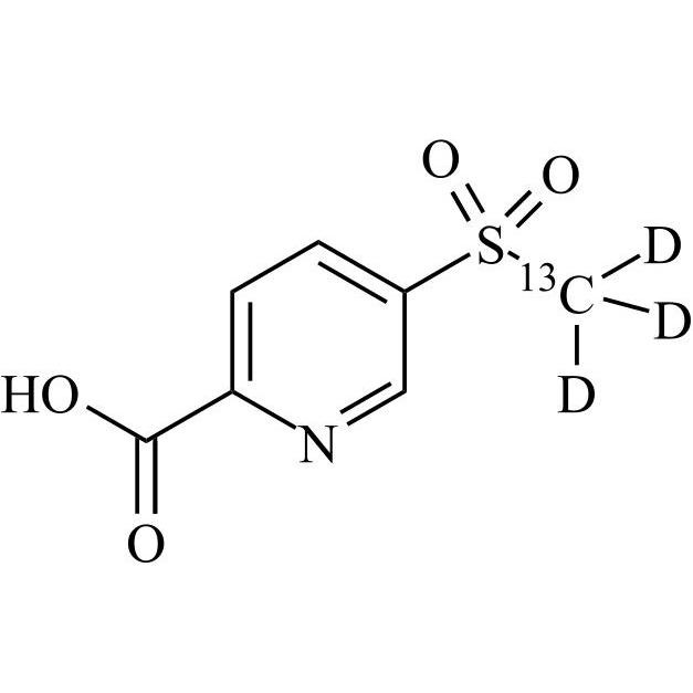 Picture of 5-(Methylsulfonyl)-2-Pyridinecarboxylic Acid-13C-d3
