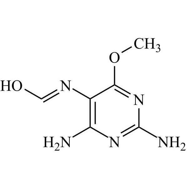 Picture of (E)-N-(2,4-Diamino-6-methoxypyrimidin-5-yl)formimidic Acid