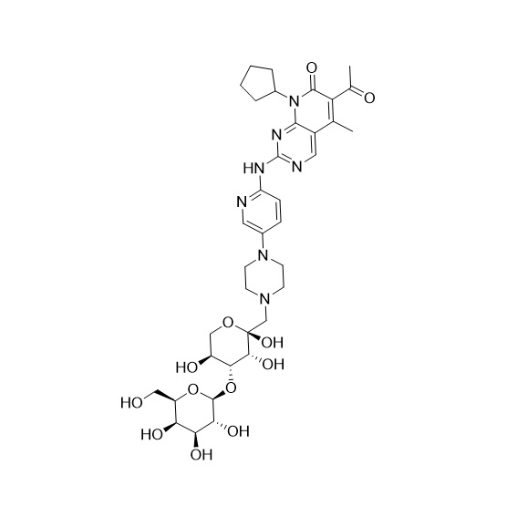 Picture of Palbociclib Lactose Adduct Impurity 3