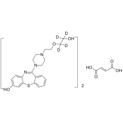 Picture of 7-Hydroxy Quetiapine-d4 Hemifumarate