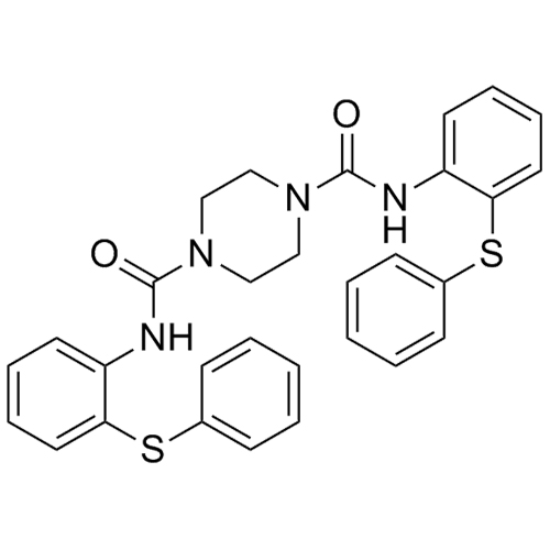 Picture of (N,N'-bis[(2-phenylthio)phenyl]-1,4-piperazinedicarboxamide)