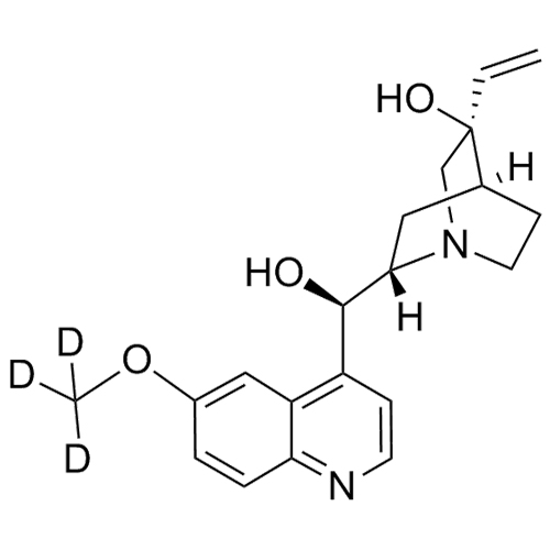 Picture of 3-Hydroxy Quinine-d3