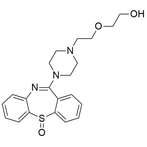 Show details for Quetiapine EP Impurity S (Quetiapine Sulfoxide) Picture of Quetiapine EP Impurity S (Quetiapine Sulfoxide)