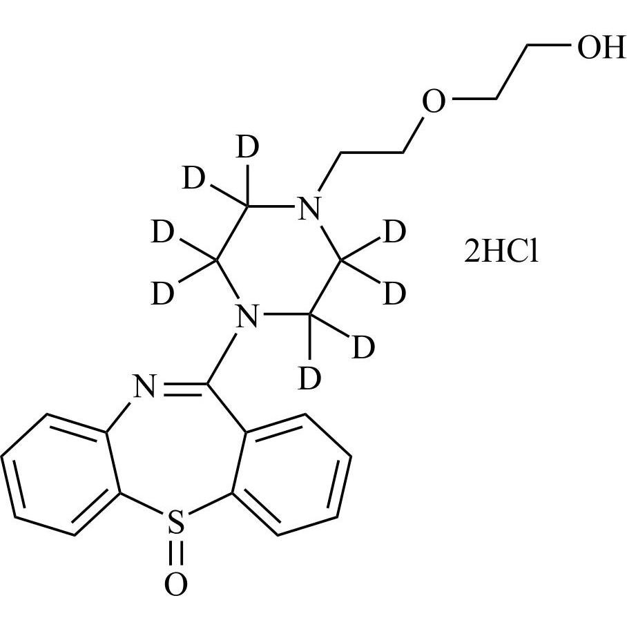 Picture of Quetiapine EP Impurity S-d8 DiHCl (Quetiapine Sulfoxide-d8 DiHCl)