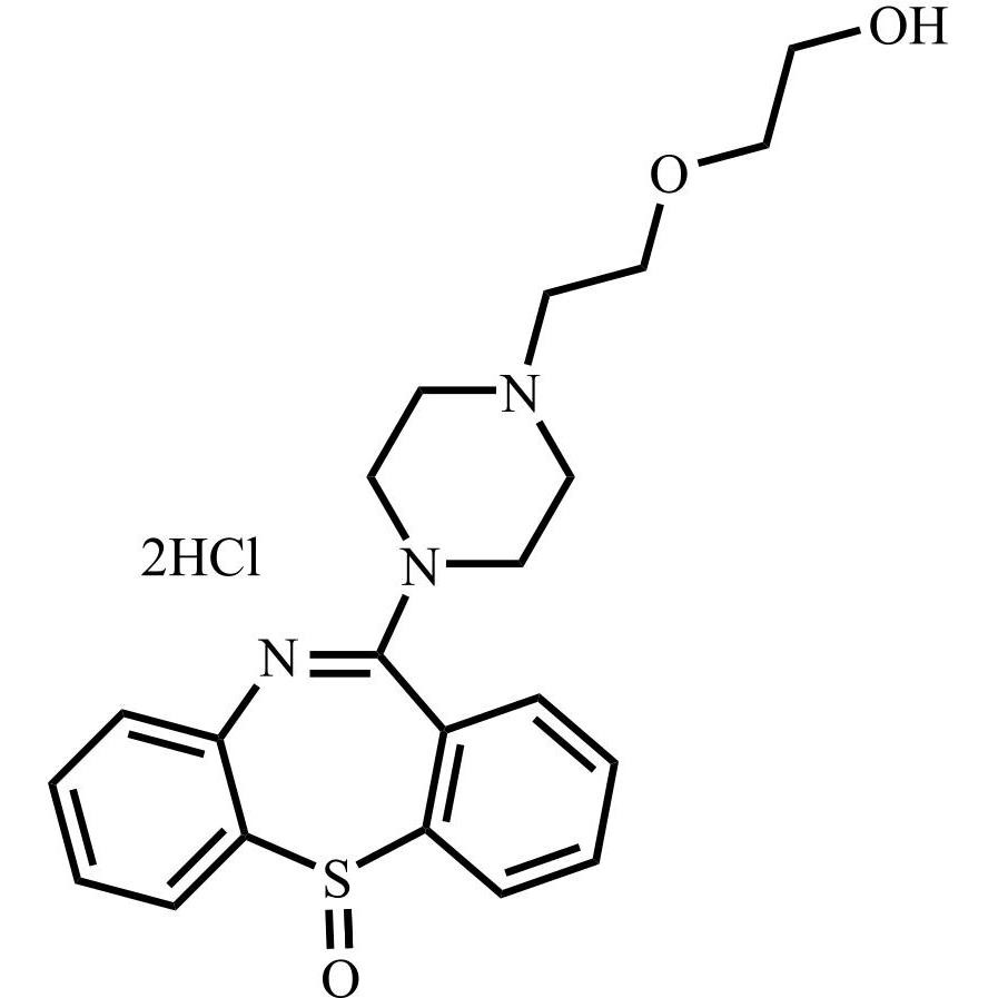 Show details for Quetiapine EP Impurity S DiHCl (Quetiapine Sulfoxide DiHCl) Picture of Quetiapine EP Impurity S DiHCl (Quetiapine Sulfoxide DiHCl)