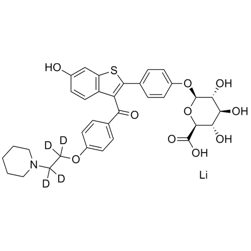 Picture of Raloxifene-d4-4'-Glucuronide Lithium Salt