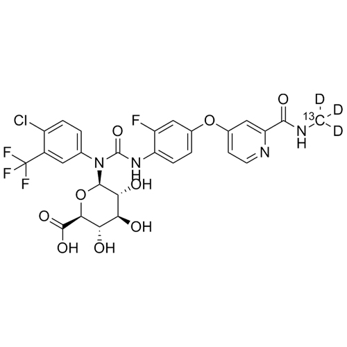 Picture of Regorafenib-13C-d3 N-Glucuronide (M7 Metabolite)