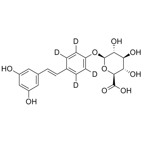 Picture of Resveratrol-d4 4'-Glucuronide