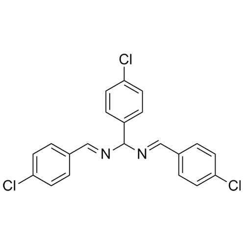 Picture of (NE,NE)-N,N'-bis(4-chlorobenzylidene)-1-(4-chlorophenyl)methanediamine