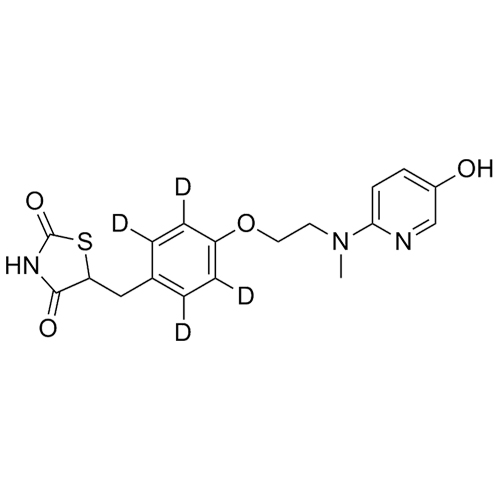 Picture of 5-Hydroxy Rosiglitazone-d4 (Phenyl-d4)