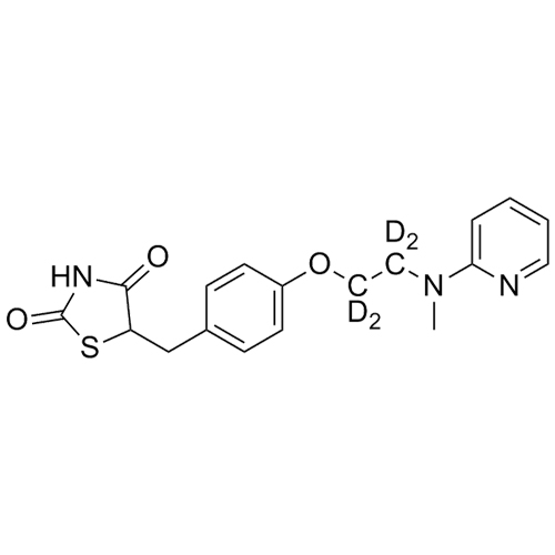 Picture of 5-Hydroxy Rosiglitazone-d4 (Ethylene-d4)