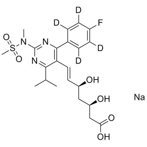 Picture of Rosuvastatin-d4 sodium salt