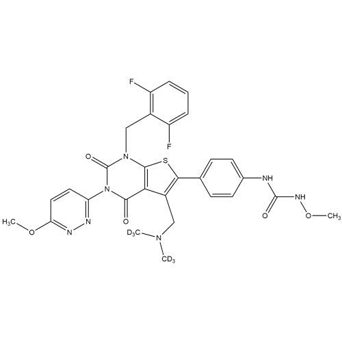 Show details for Relugolix-d6 Picture of Relugolix-d6