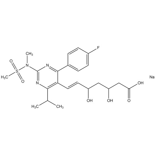 Picture of Rosuvastatin EP Impurity B (Na Salt, Mix diastereomers)