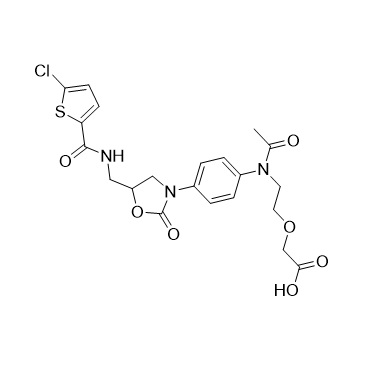 Picture of Rivaroxaban N-acetyl Open Ring Impurity (Racemic)