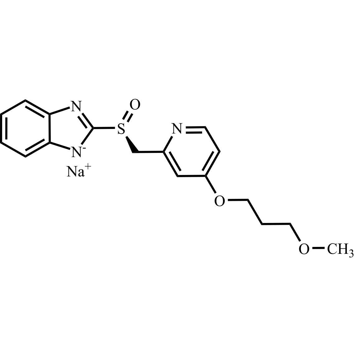 Picture of (S)-Desmethyl Rabeprazole Sodium Salt