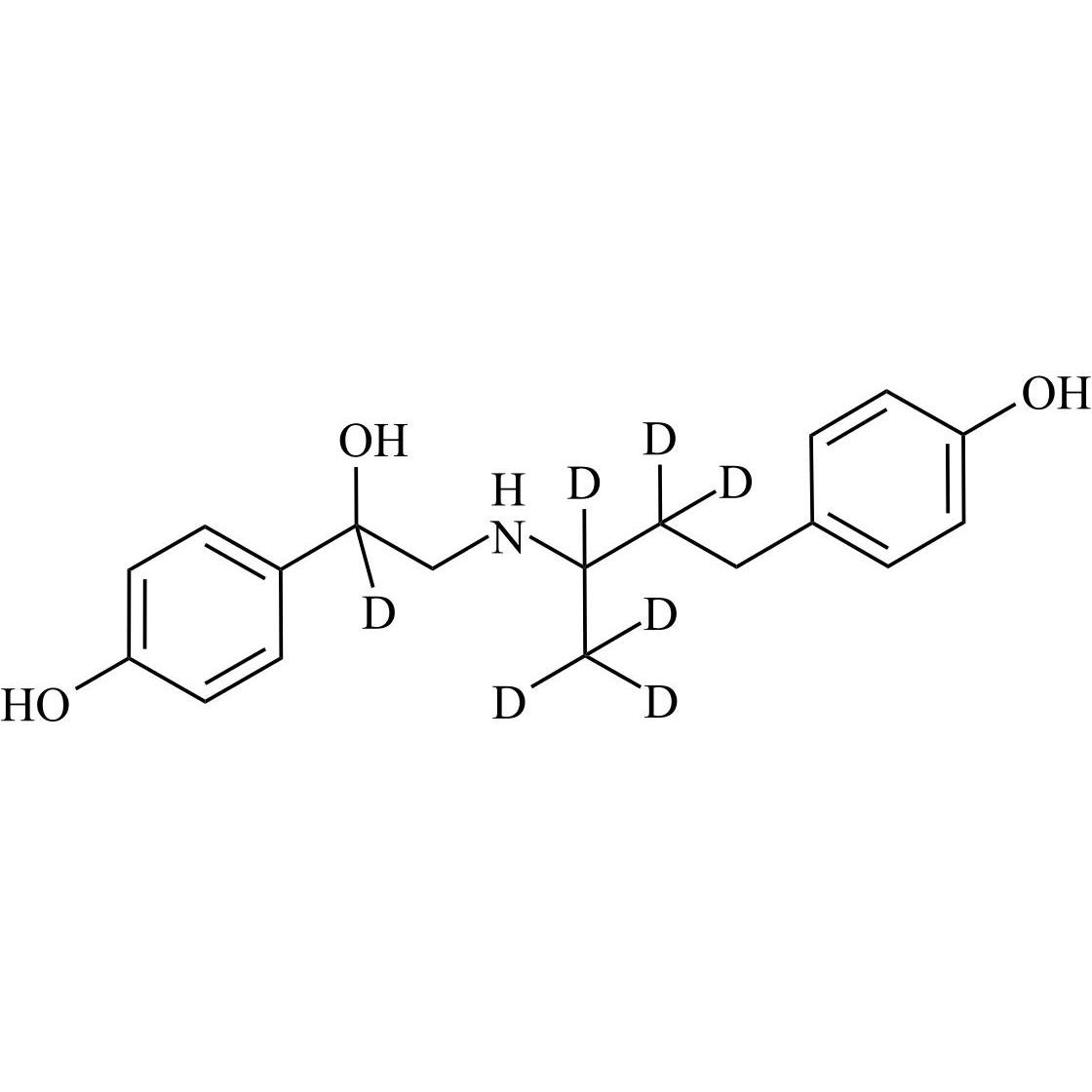 Picture of Ractopamine-d7 (Mixture of Diastereomers)