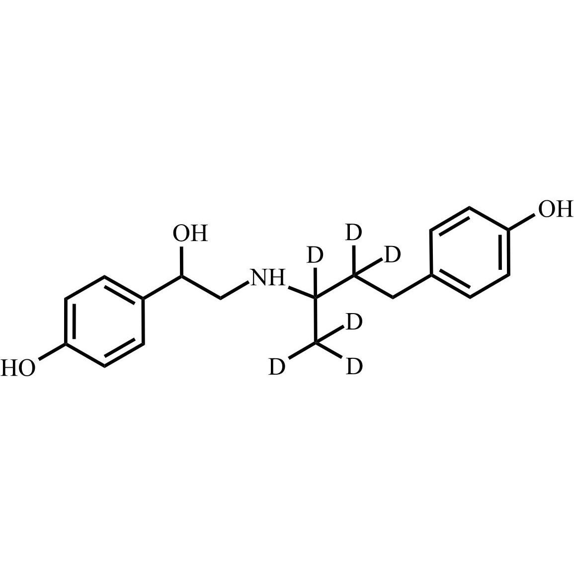 Picture of Ractopamine-d6 (Mixture of Diastereomers)