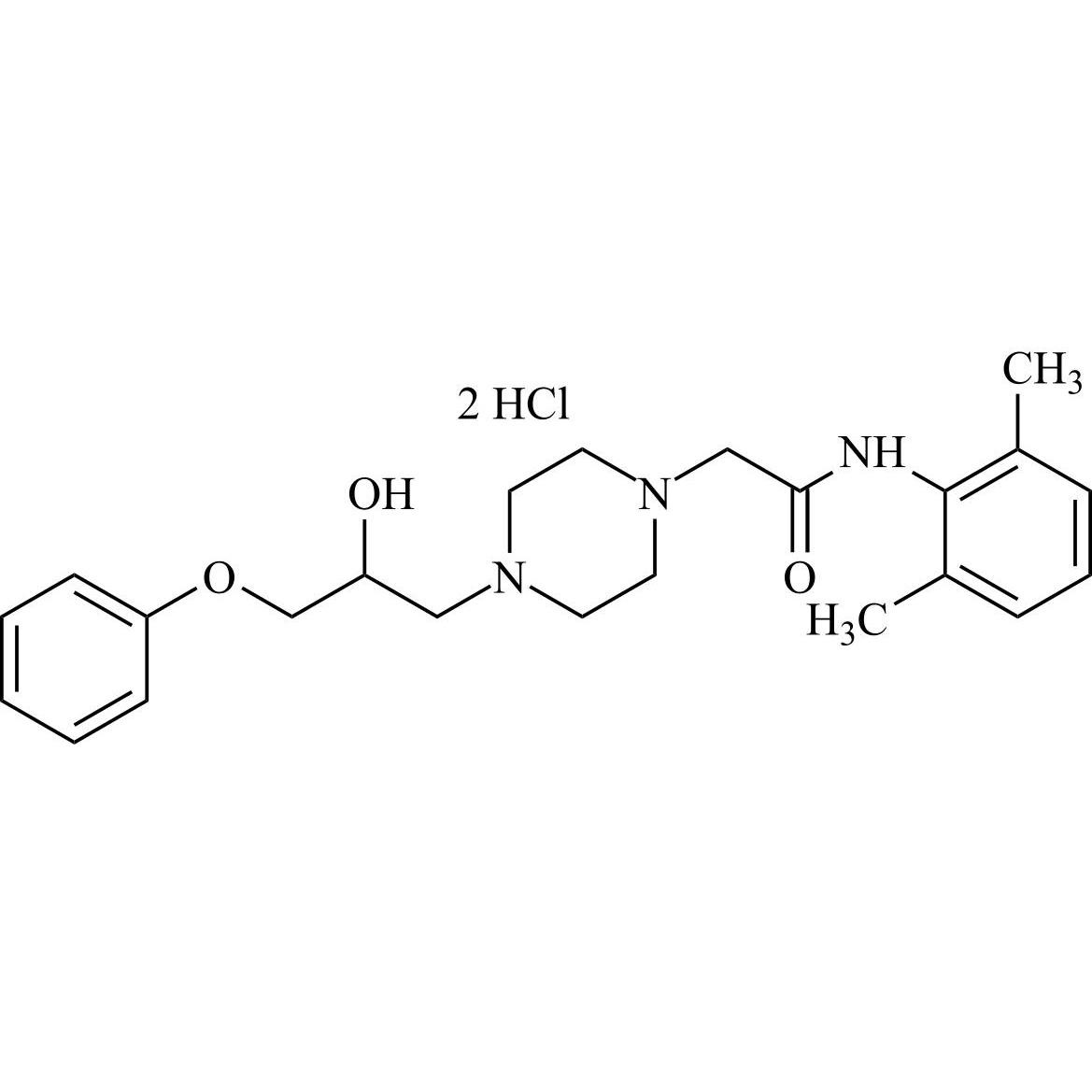 Picture of Ranolazine USP Related Compound B DiHCl