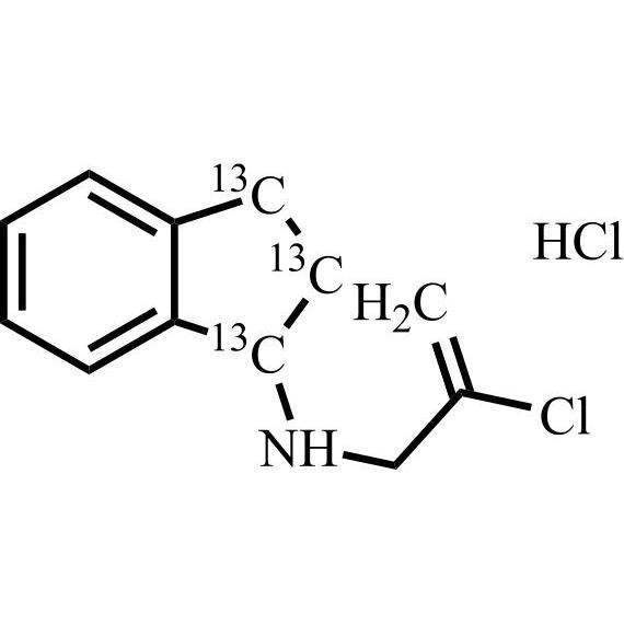 Picture of N-(2-Chloroallyl) aminoindan-13C3 HCl